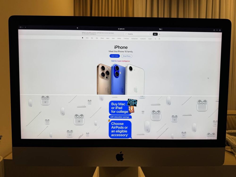Imac 27 2017 1Tb SSD Radeon Pro 8gb