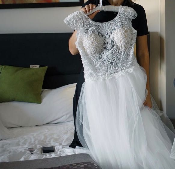 Piękna włoska suknia ślubna