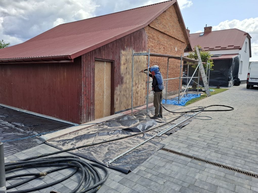 Sodowanie Drewna, Piaskowanie Stal Beton Cegła