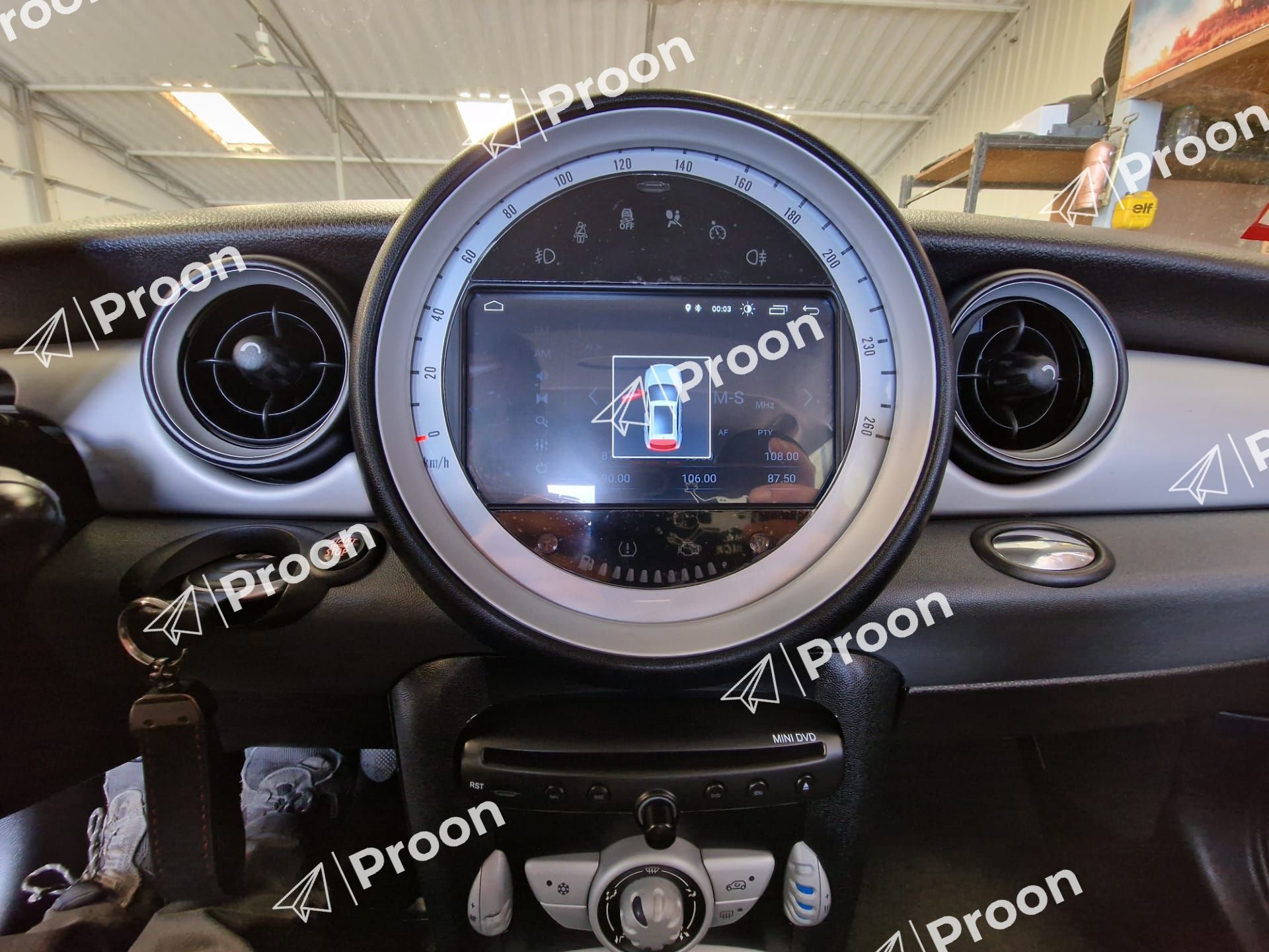 Auto Rádio Mini Cooper R56 / R60 Android 10 Ano 2006 até 2013