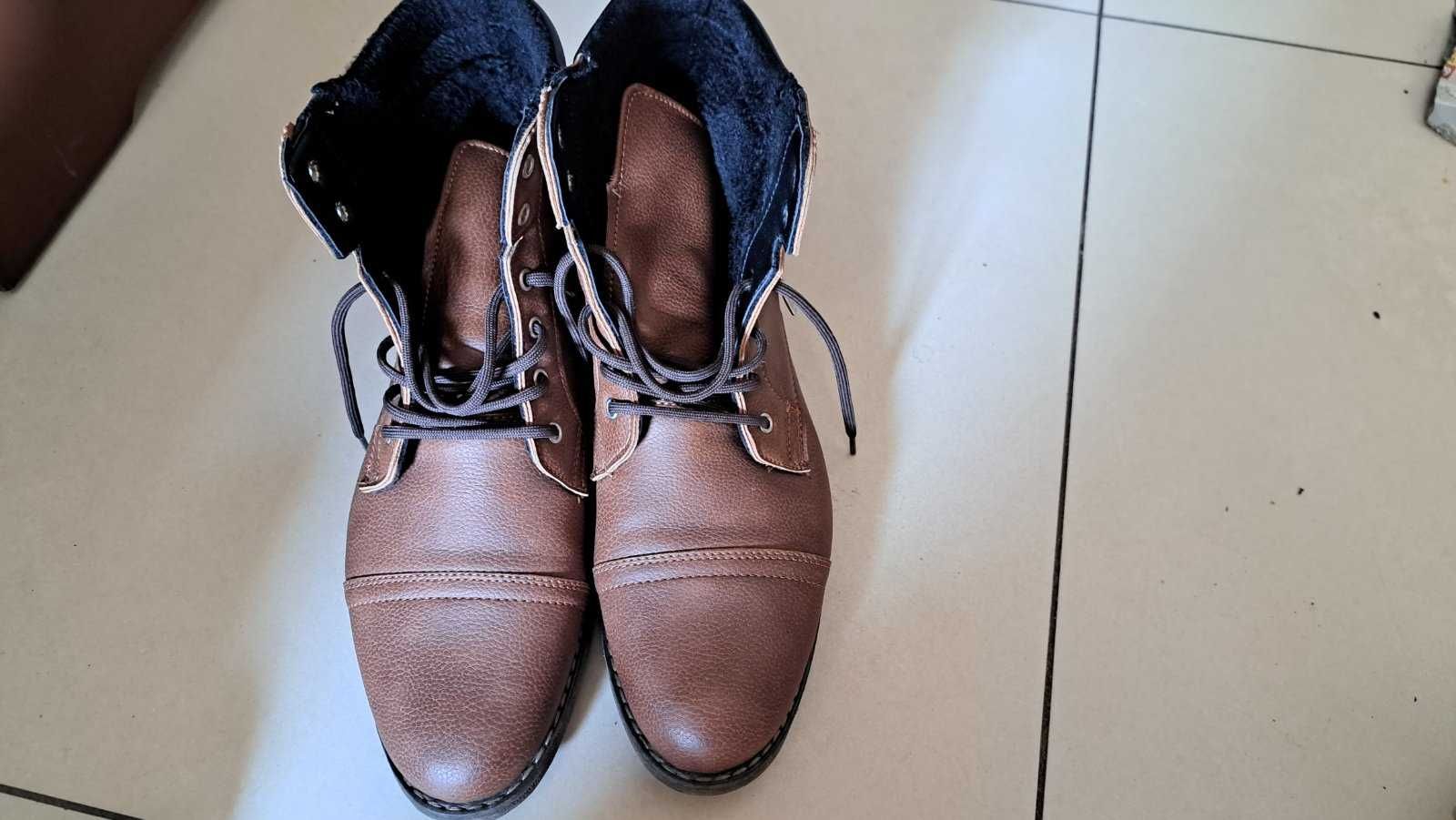 Trapery męskie skórzane rozmiar 43