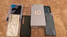 Xiaomi Mi 10 5G + 6 нових чохлів в захисних плівках та склі стан 10/10