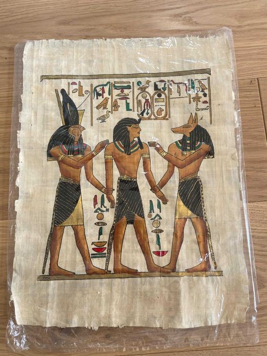 Oryginalne malowidło na papirusie