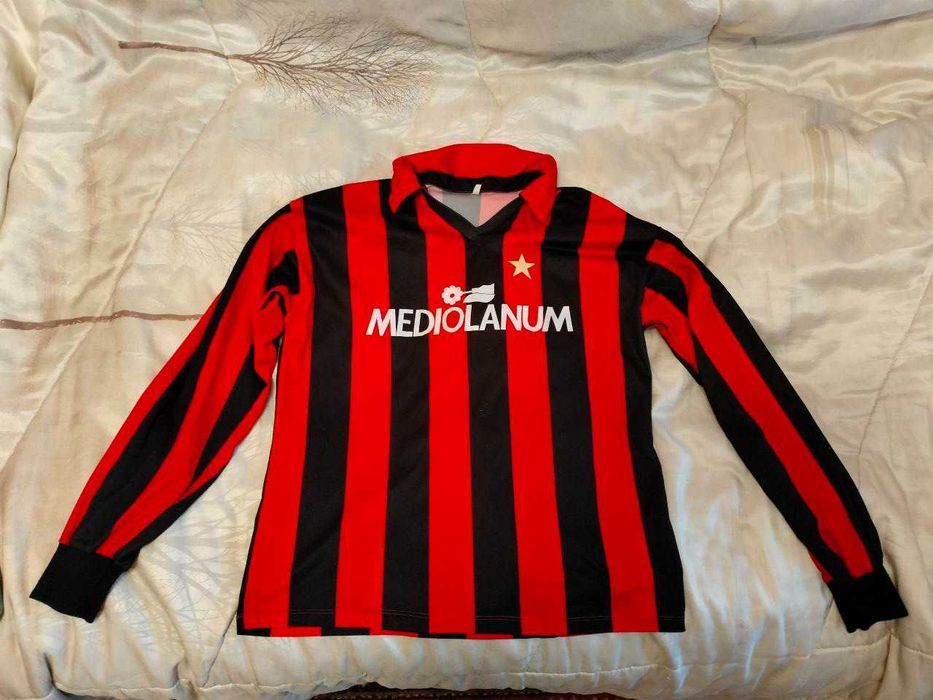 Ретро футболка AC Milan. Сезон 1987 - 88. АС Мілан. Довгий рукав