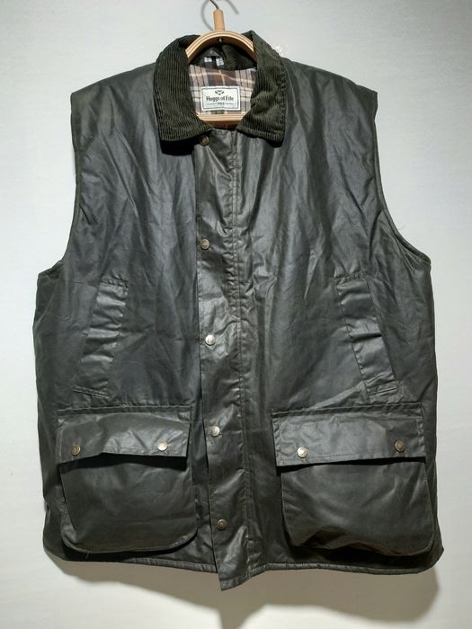 Hoggs of Fife ваксований жилет Padded waxed waistcoat XL made England