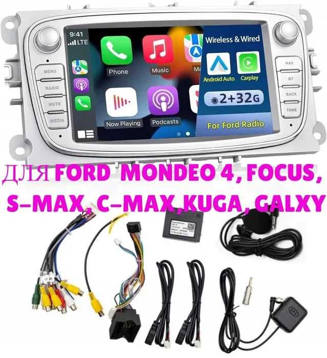 Автомагнітола 2Din Android 7-дюймів 3/32GB Форд Мондео 4/Ford Focus