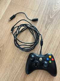 Oryginalny przewodowy Pad MICROSOFT XBOX 360 PC + przejściówka na USB