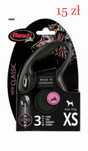 Smycz Flexi Classic linka XS 3m 8kg czarna