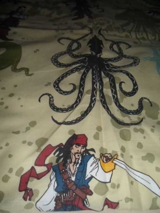 Pościel Piraci z Karaibów 4 częściowa prześcieradło na gumce poszwa