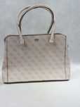 Nowa torebka kuferek GUESS beż monogram biznesowa elegancka torba
