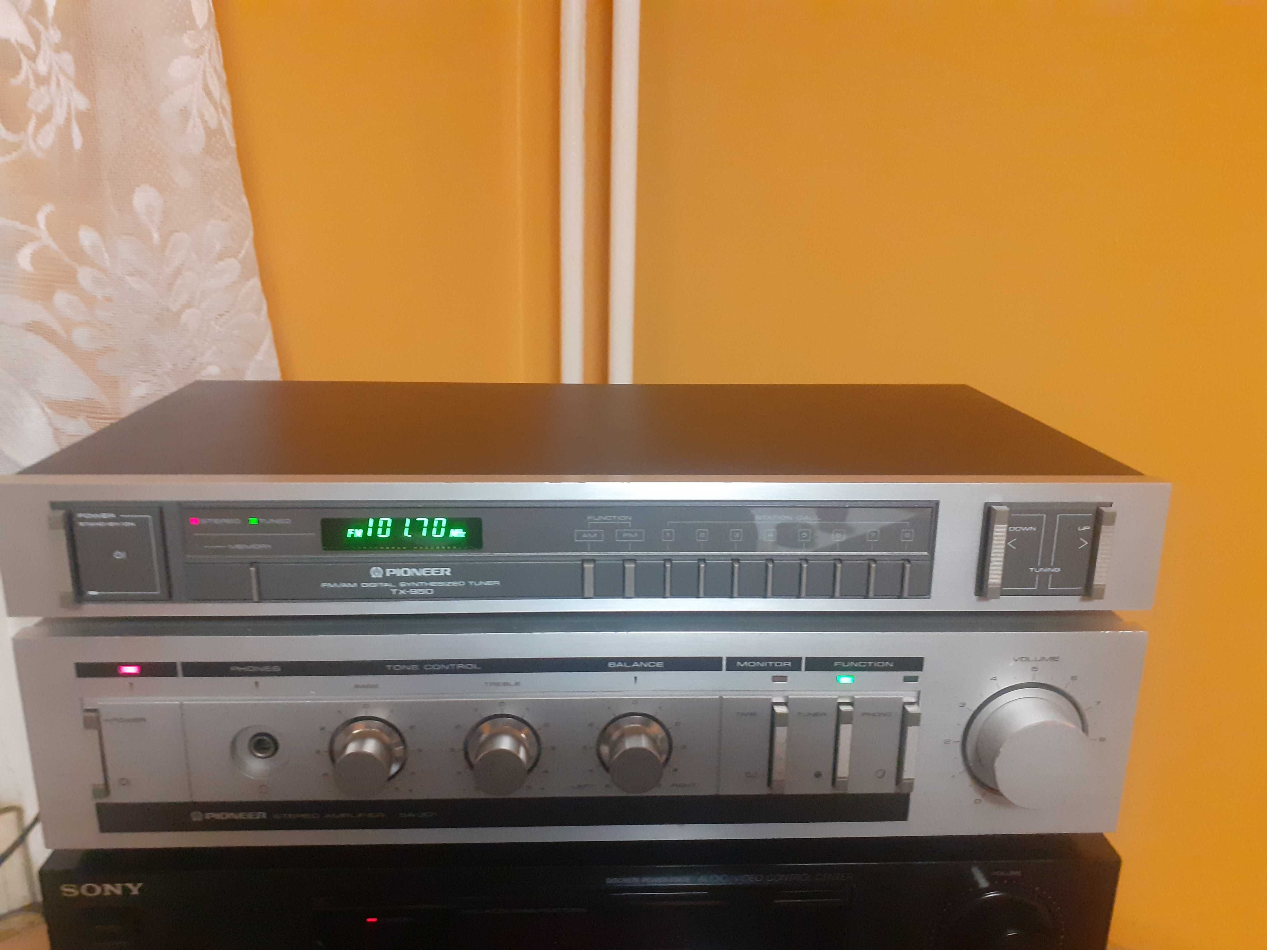 Wzmacniacz Hi Fi Pioneer SA-301 + tuner radiowy Pioneer TX-950 Vintage