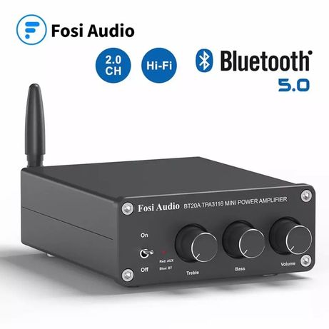 Wzmacniacz Fosi Audio 2x100W klasa D Hi Fi Bluetooth