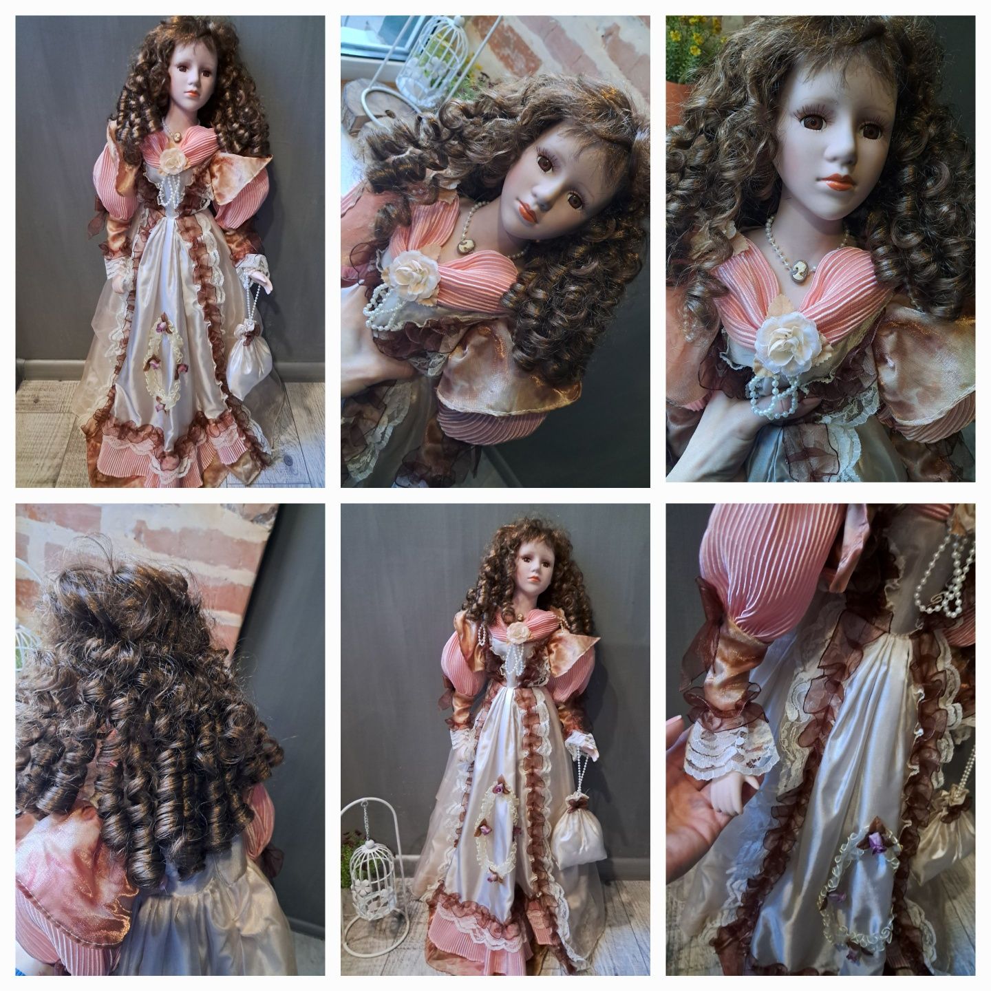 Порцелянова колекційна лялька. Лялька 75 см ручна робота