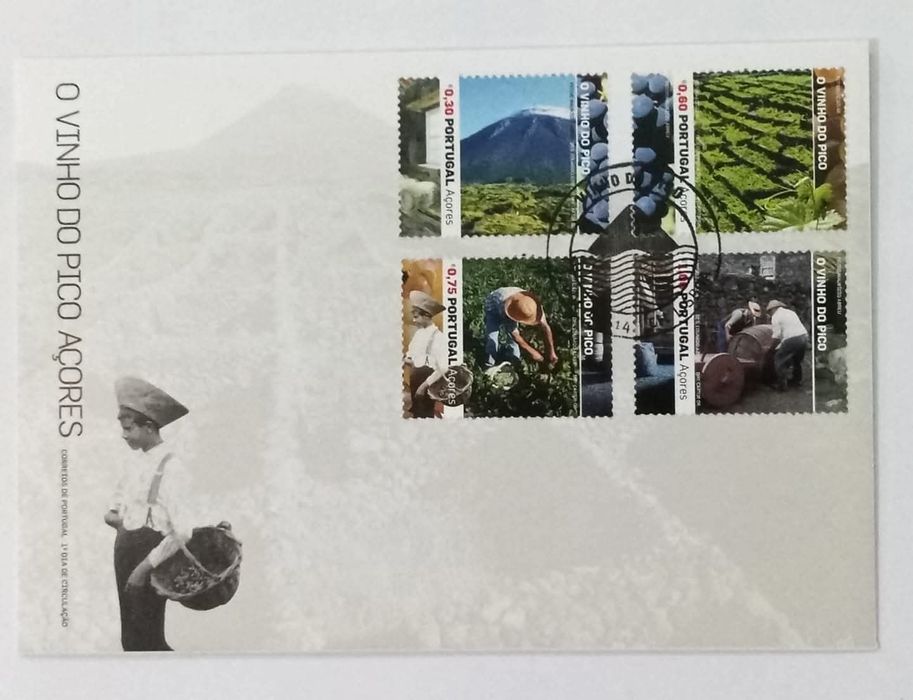 Sobrescrito 1º dia (FDC) - Vinho do Pico - Açores