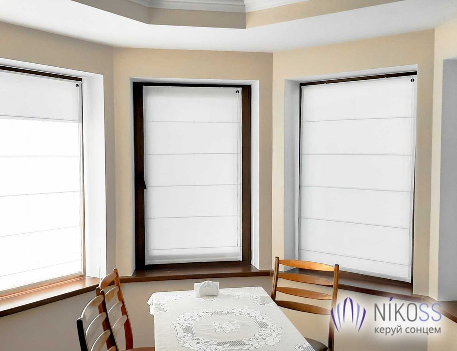 Рулонные шторы на любые окна, Жалюзи День Ночь и Римские Шторы АХ8