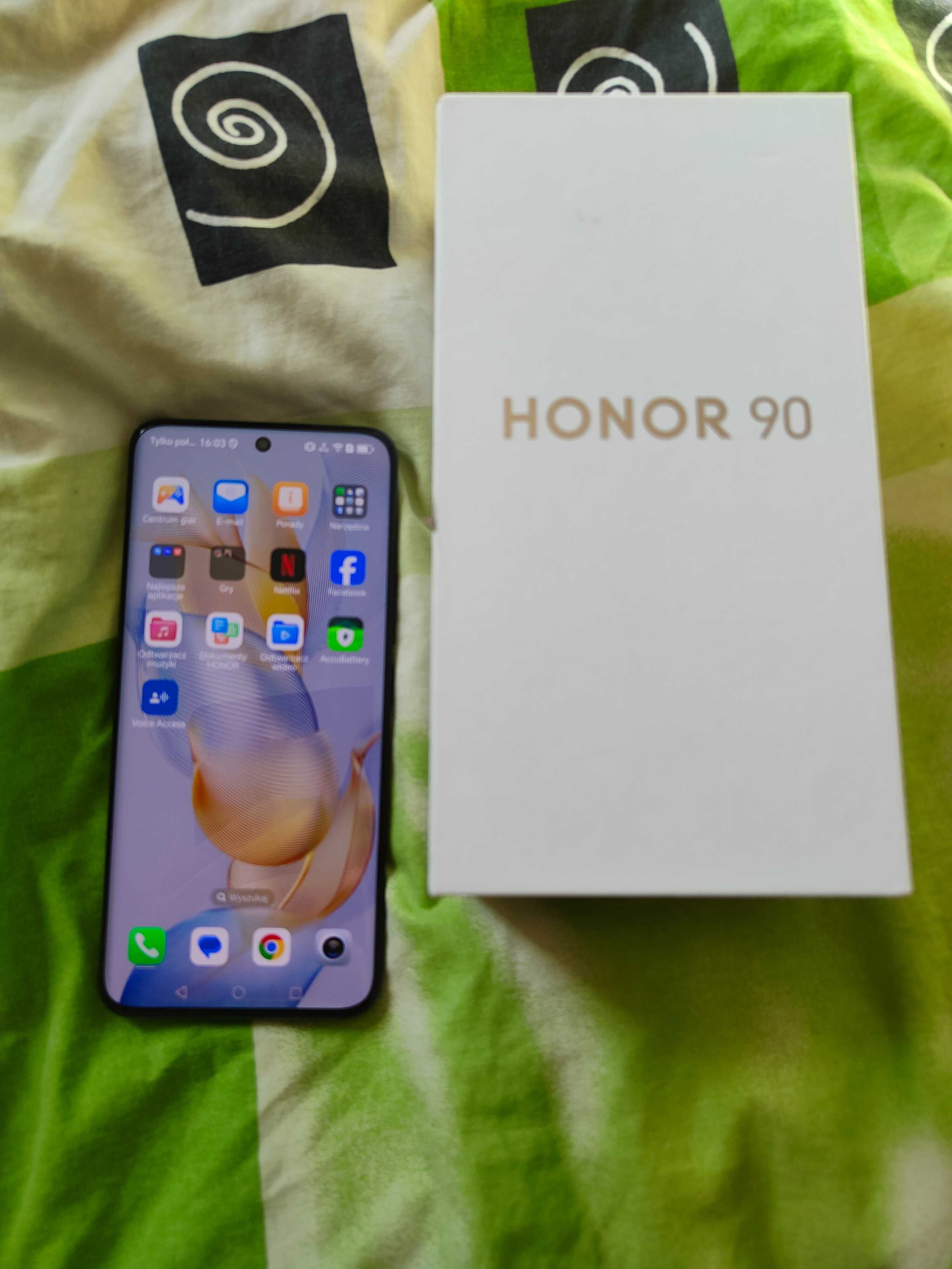 Honor 90 stan idealny euro rtv 256GB Snapdragon AMOLED 120Hz Gw 04.26