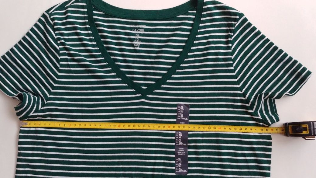 GAP T-shirt w paski  roz.XL
