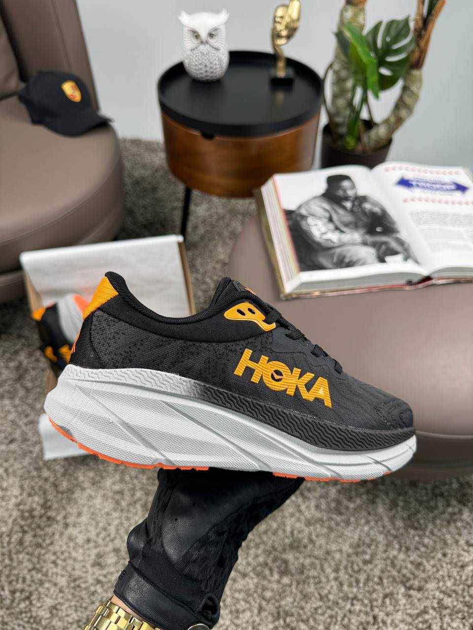 Жіночі кросівки хока HOKA Challenger ART 7 Black Grey Orange [37-41]