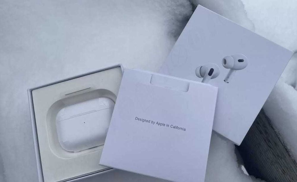 Наушники Airpods pro 2 1в1 без шумоподавления +чехол