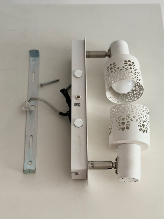 Kinkiet Markslöjd OLAND, biały, 2xE14 – dwa niezależne przyciski!