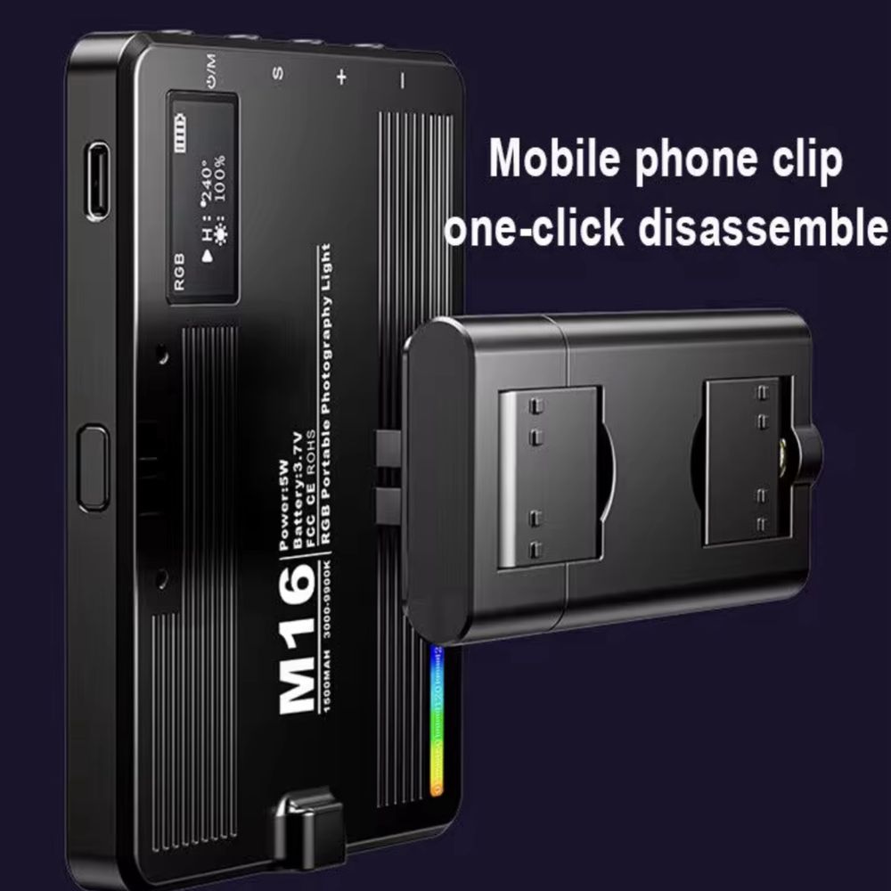 Накамерне відеосвітло M16 RGB