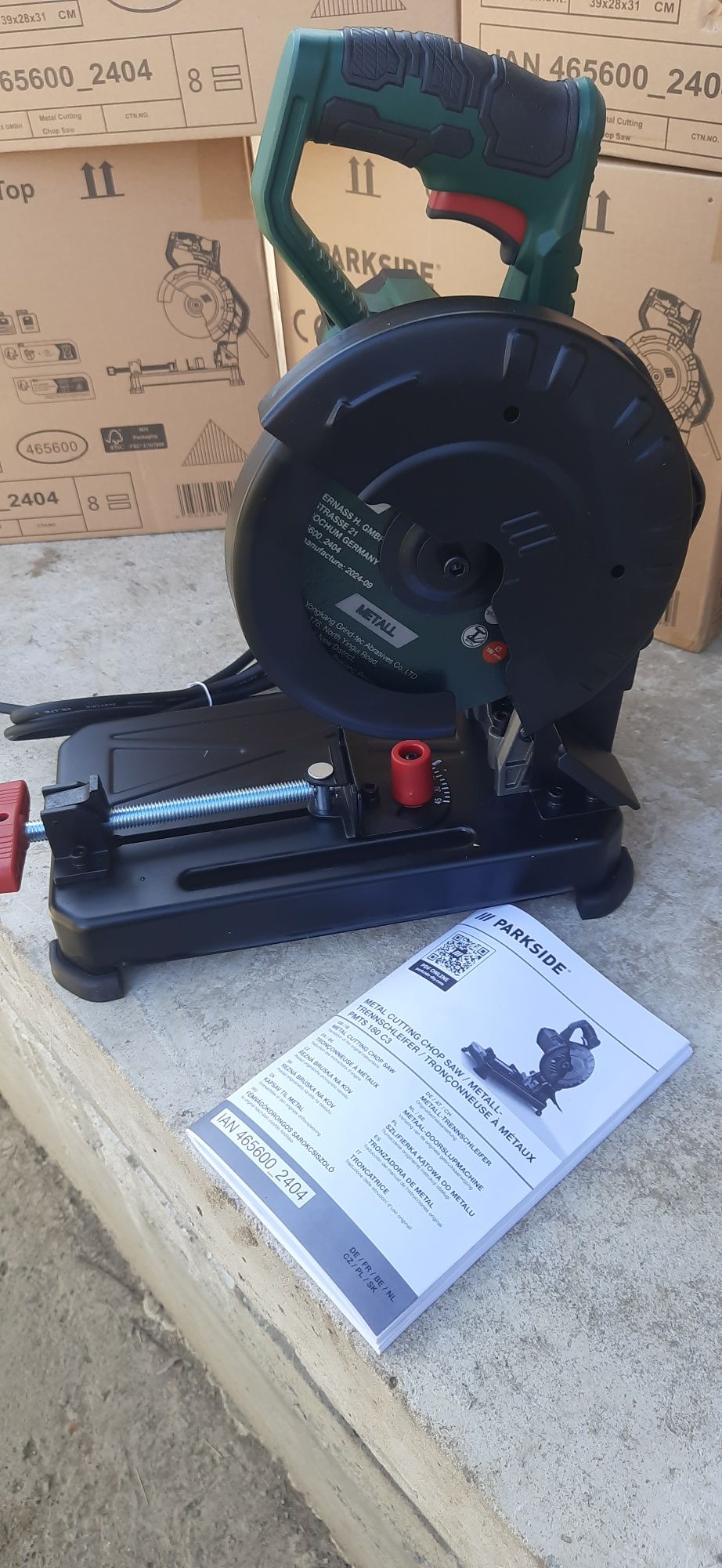Дискова торцювальна пила для металу Parkside PMTS 180 C3