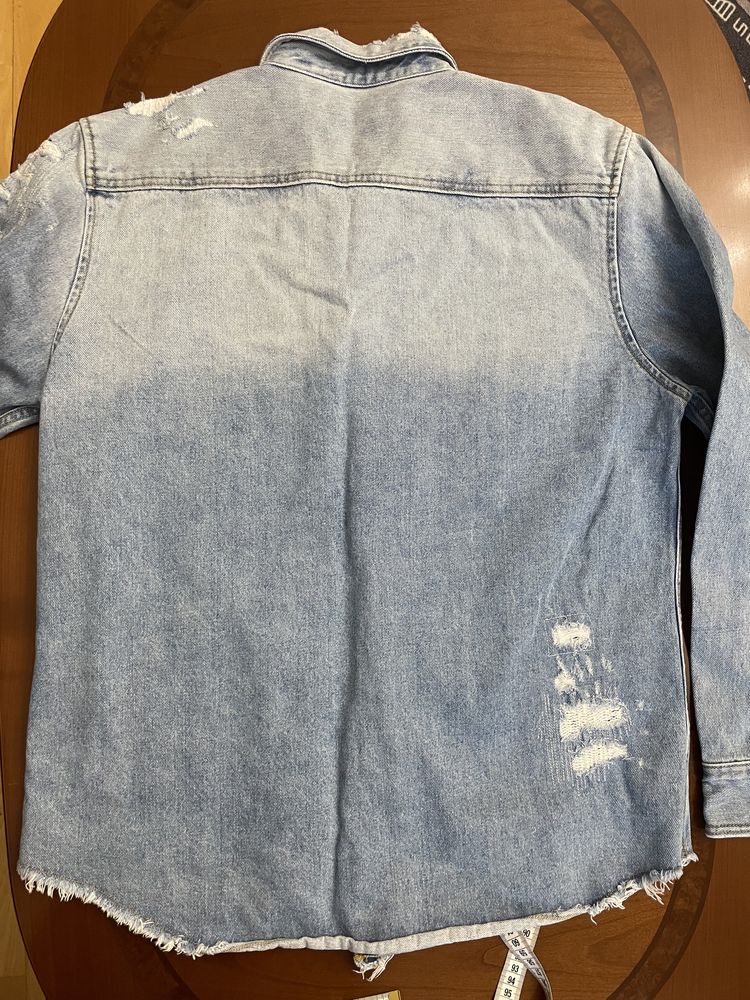 Джинсовая рубашка Zara Man.