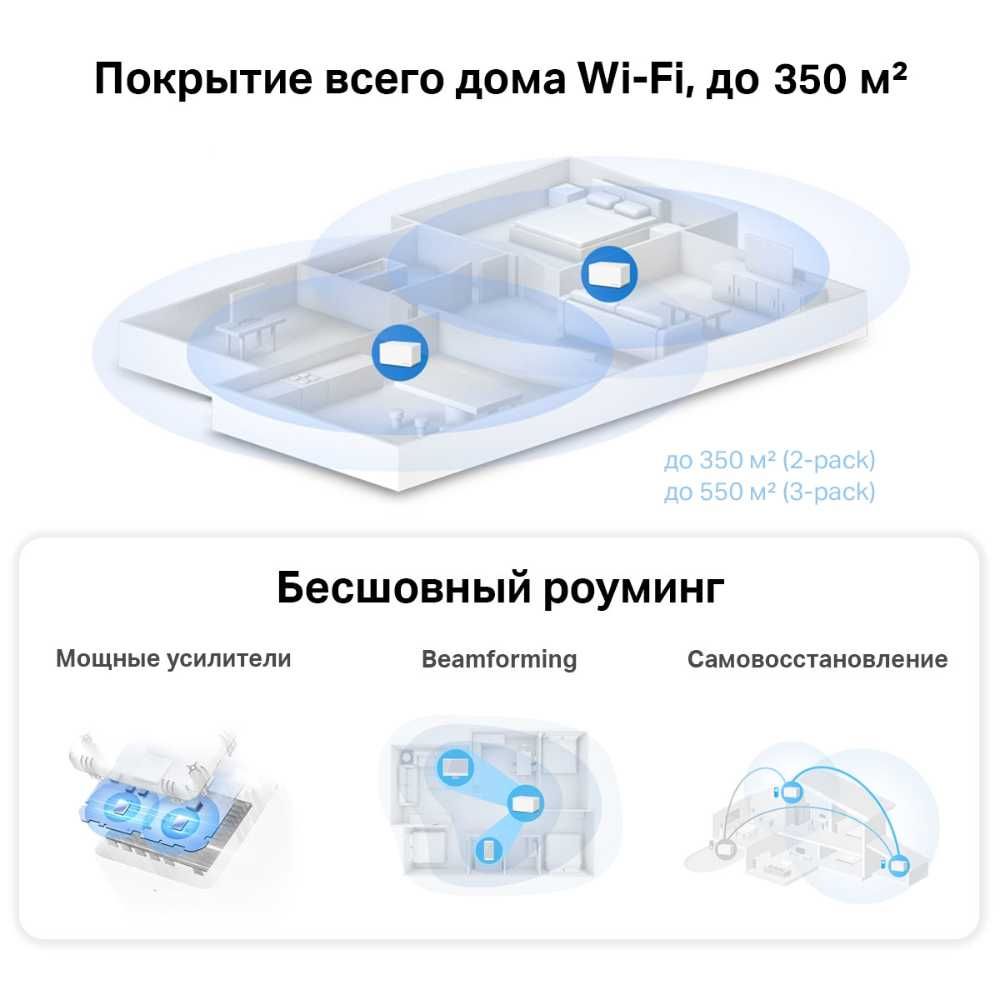 WiFi усилитель Mercusys Halo H70X 2-шт (нов)