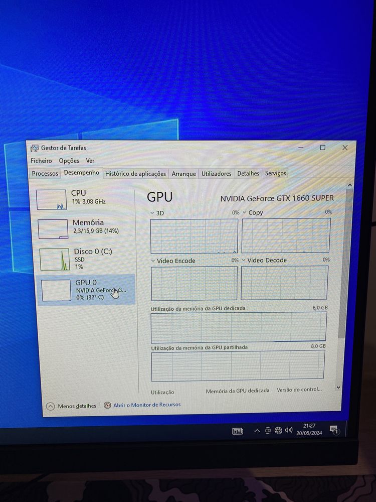 PC Gaming Ryzen 5 + Nvidia GTX 1660 Super + 16 GB RAM + Windows 10 Pro