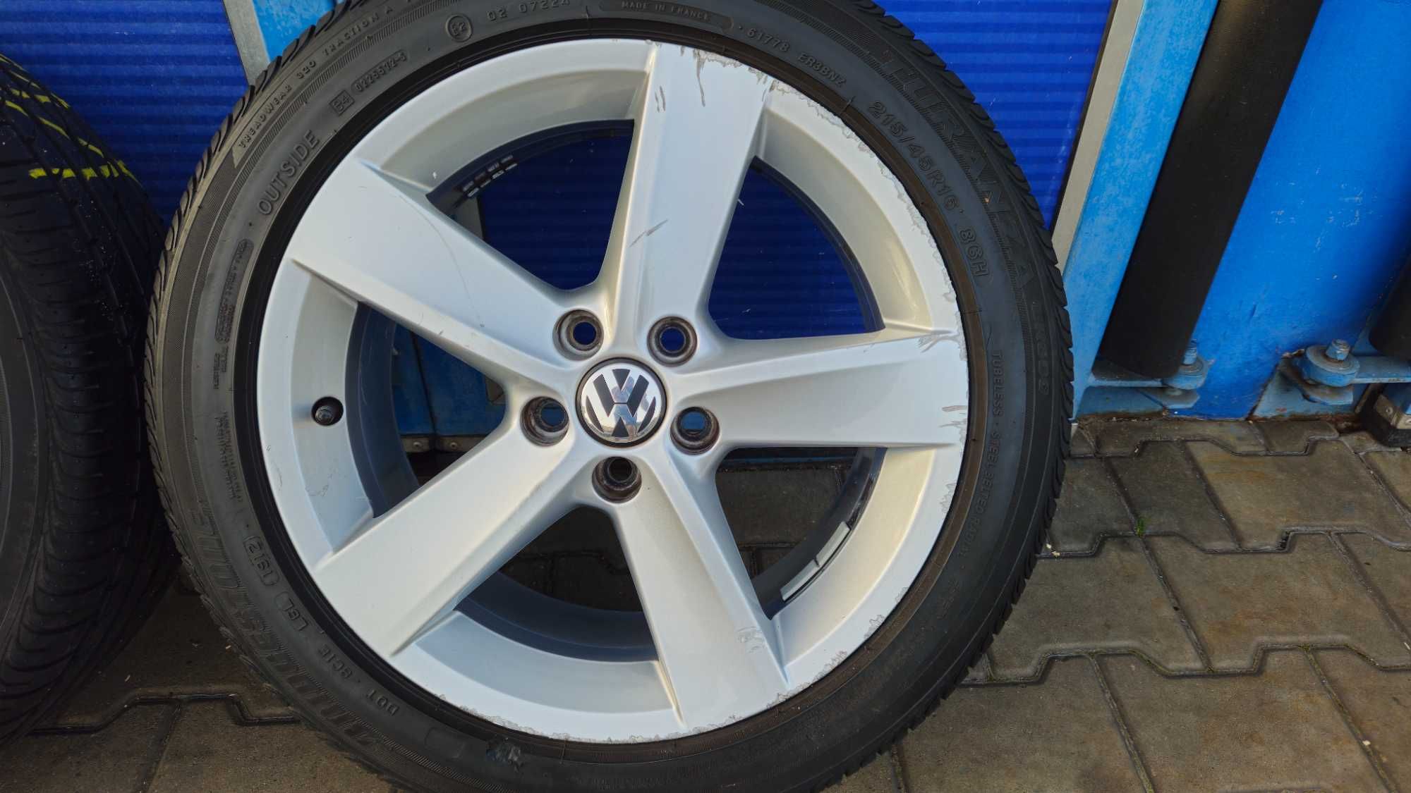 Felgi 16 5x100 VW z oponami letnimi