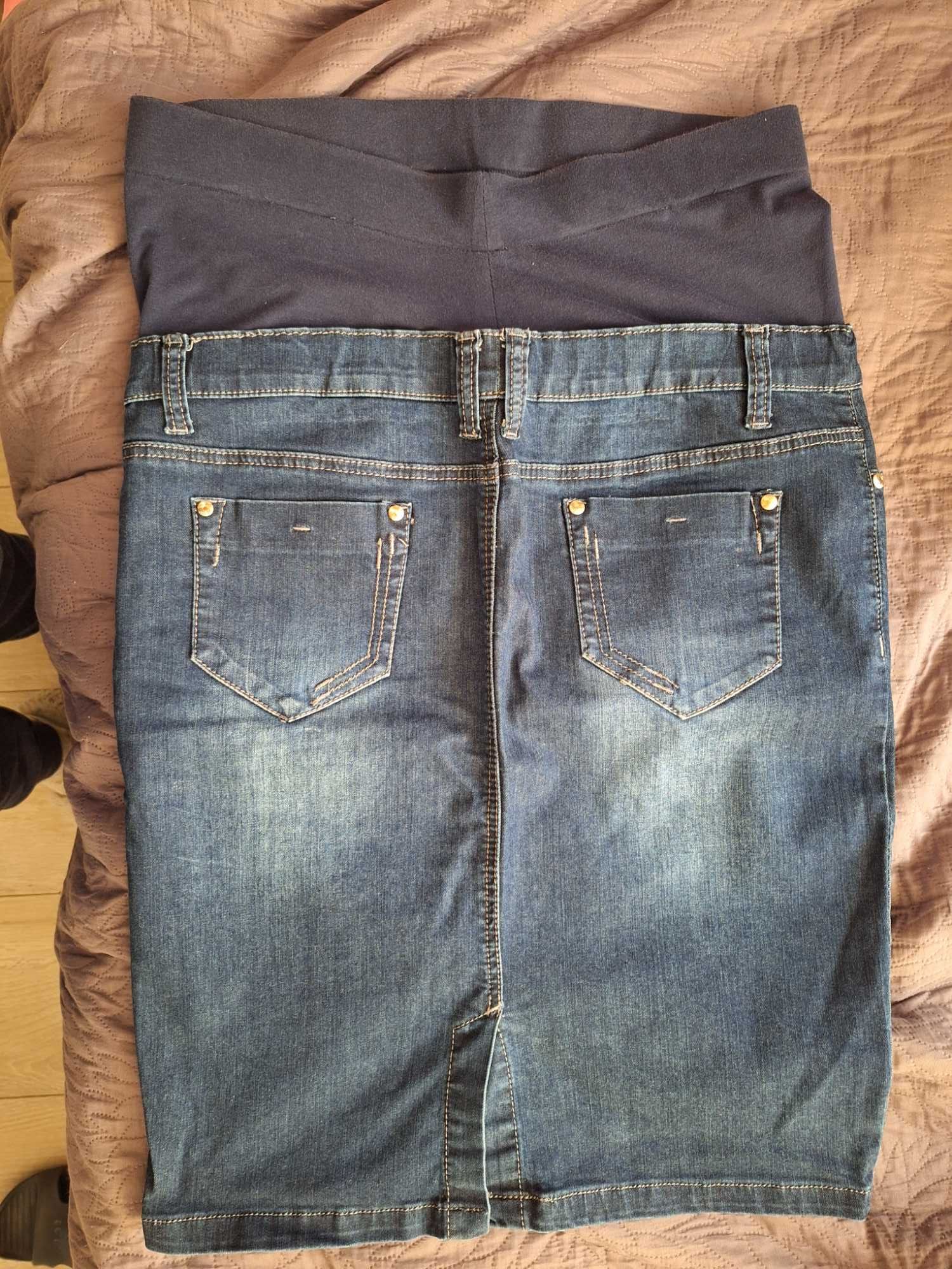 spódnica jeansowa ciążowa XL