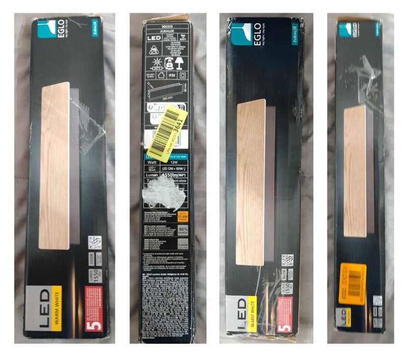 Eglo led de parede retangular para interior (118)