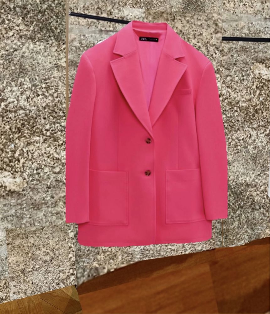 Blazer oversisize zara  com etiqueta