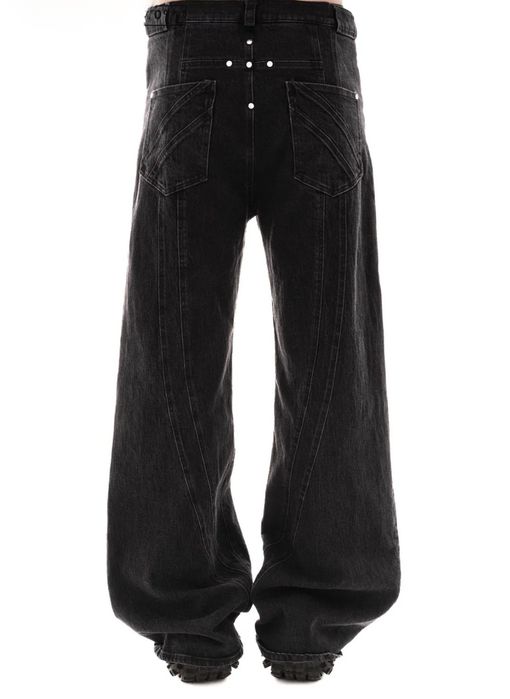 джинсы Button Cross Baggy Black