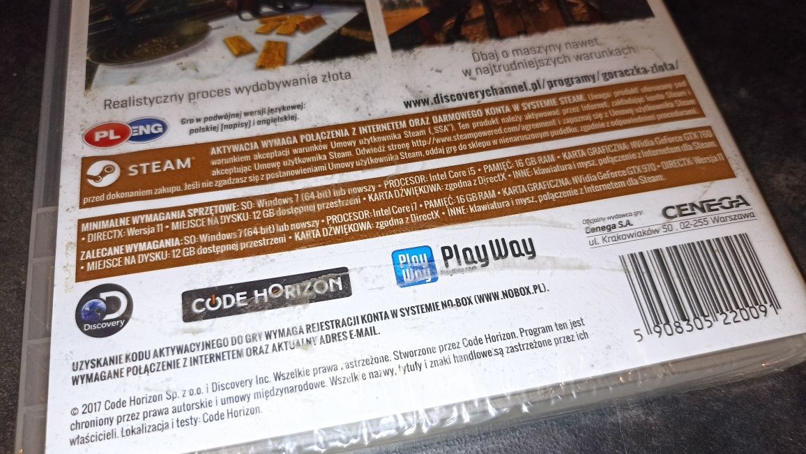Gorączka Złota PL PC nowa zafoliowana fabrycznie sklep kioskzgrami