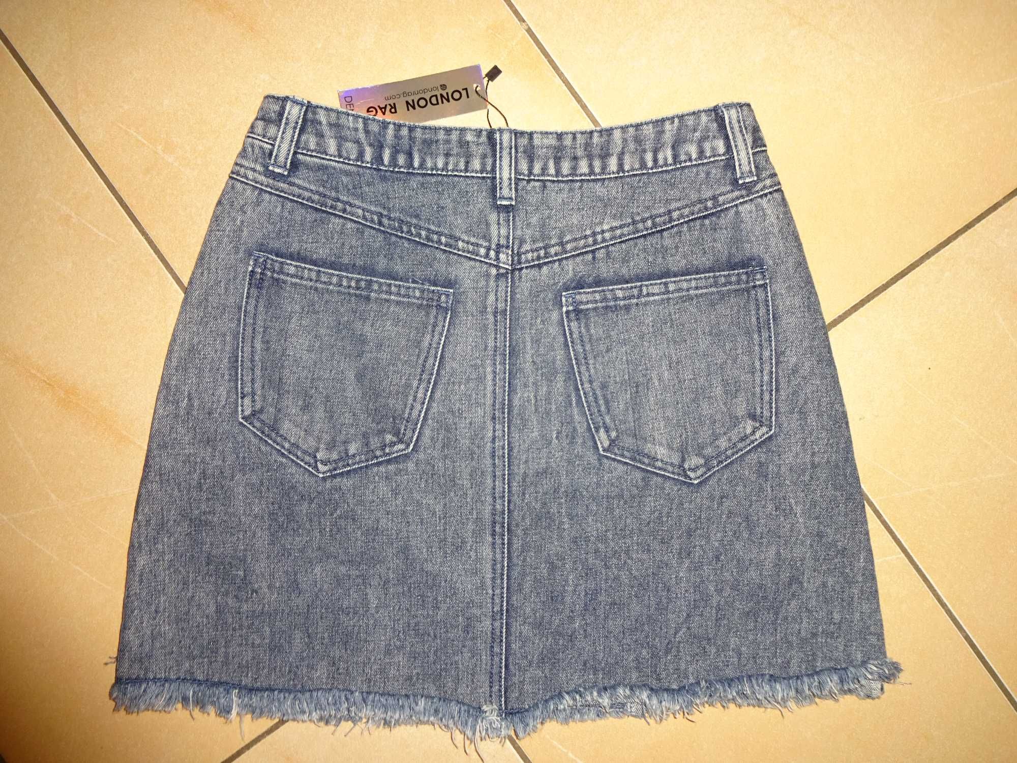 LONDON RAG Denim oryginalna jeansowa spódnica NOWA