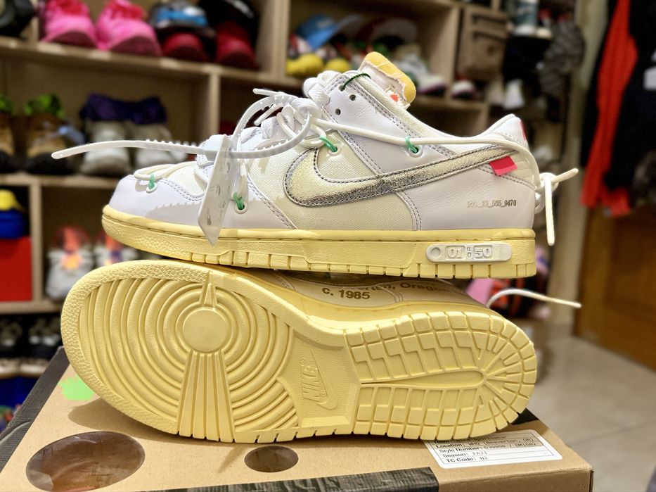 Nike Dunk Low Off-White Lot 1 off 50