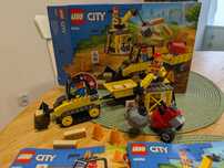 LEGO 60252 koparka, buldożer. KOMPLETNE