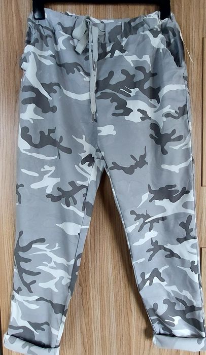Spodnie gnieciuchy wloskie L/Xl nowe i M/L