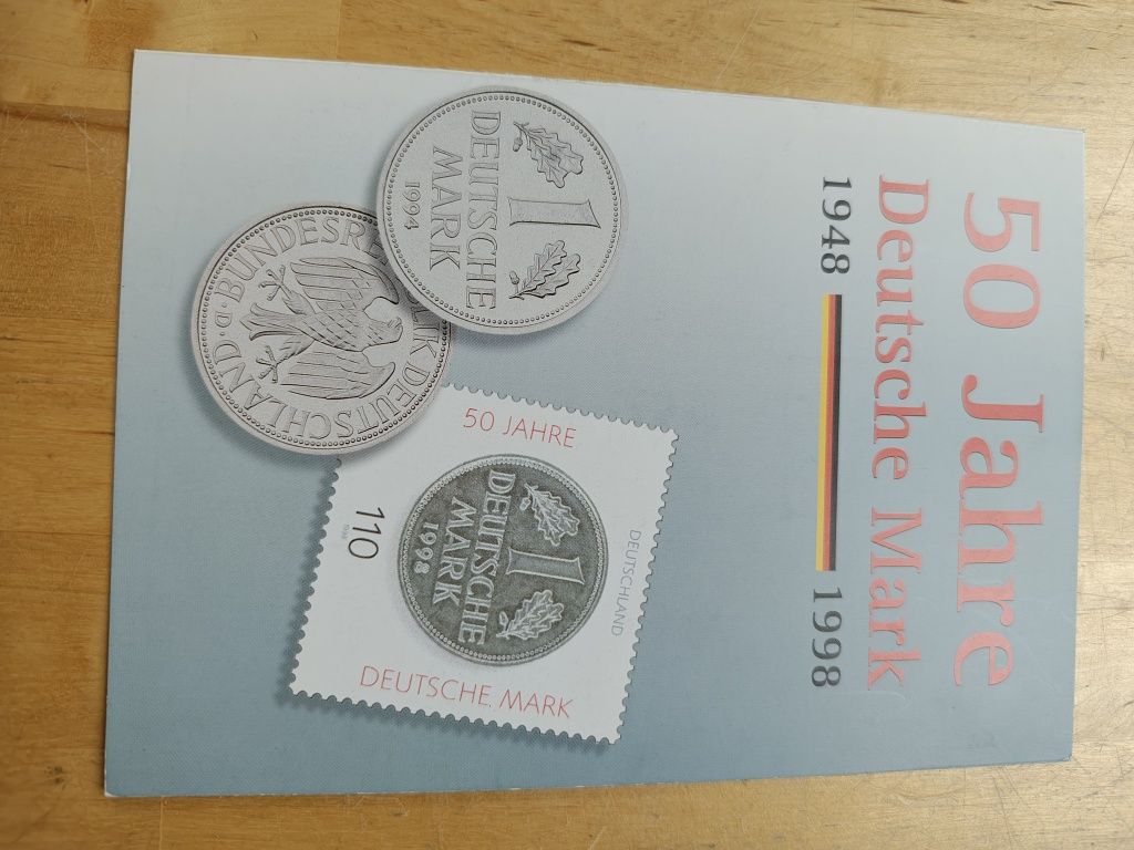 Folder ze znaczkiem z Niemiec