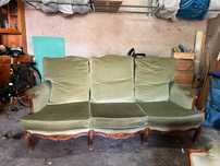 Sofa plus dwa fotele w stylu CHIPPENDALE