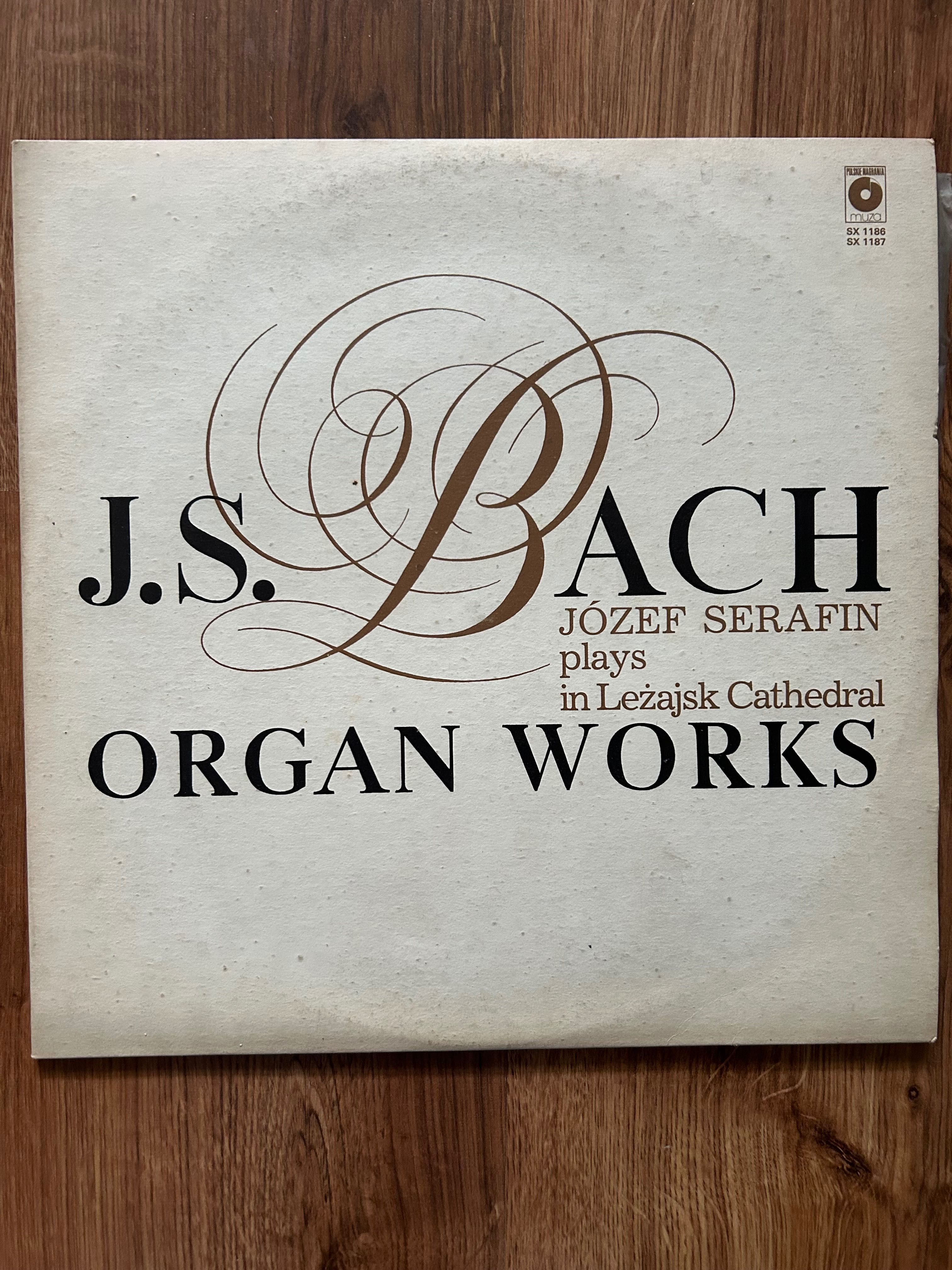 Johann Sebastian Bach Organ works Jozef Serafin muzyka organowa winyl