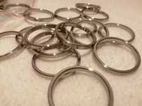Kółka do karnisza, metalowe, wew. 32mm, zew. 37,5mm (10 szt.)