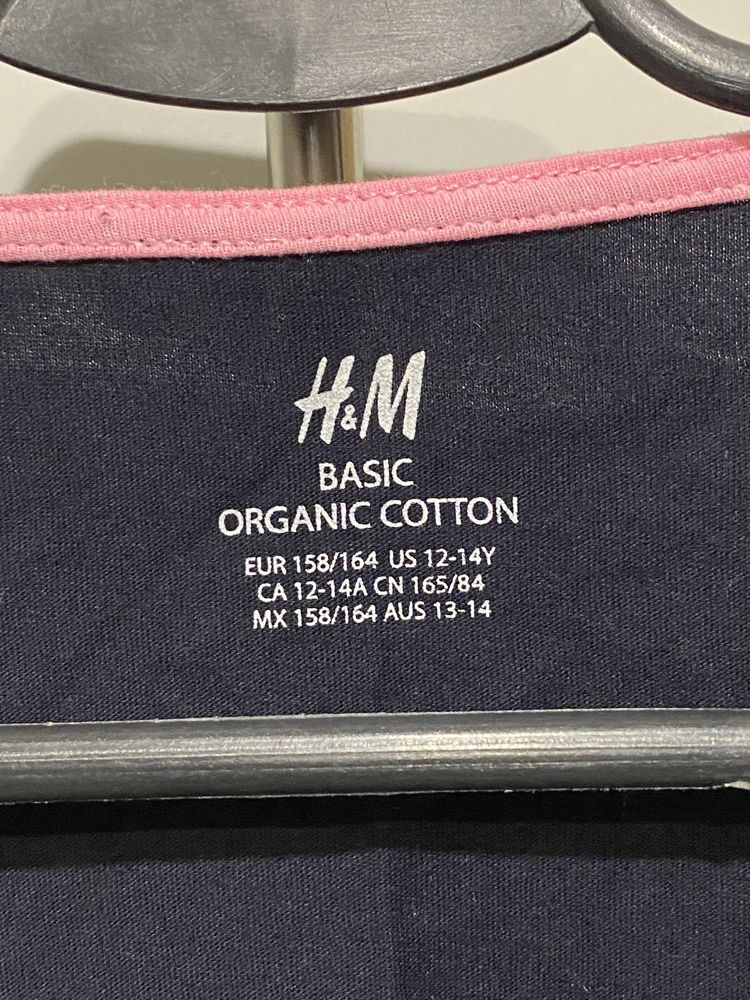 Koszulka bawełniana z długim rękawem, H&M, r. 164