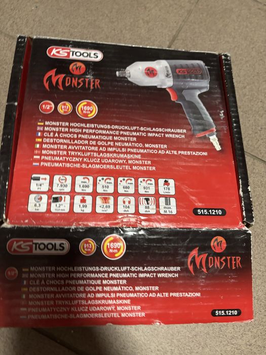 Klucz pneumatyczny 1/2" 1690Nm Monster KS Tools 515.1210