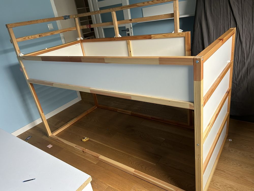 Łóżko kura ikea uzywane z materacem
