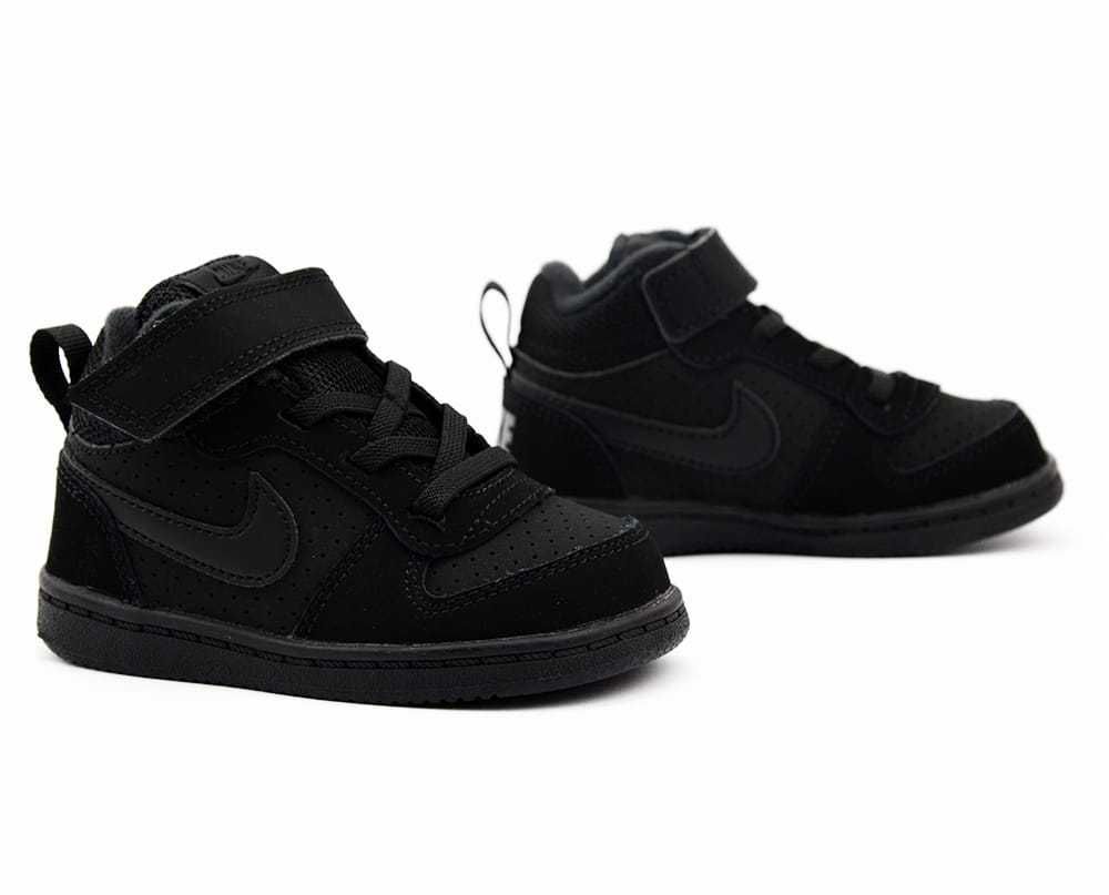 BUTY dziecięce za kostkę NIKE Court Borough Mid (-001) r.19,5 wys.24h