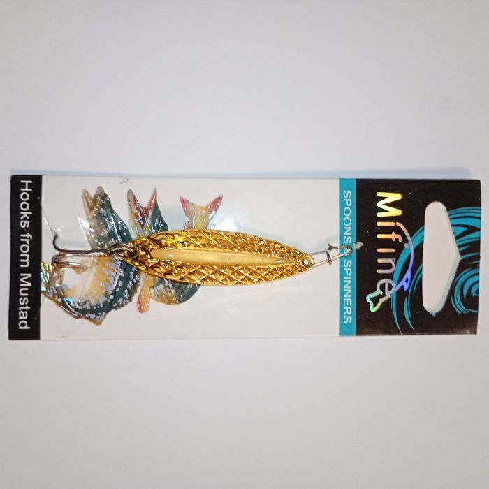 Blacha błystka 10 cm 15 g Mifine szczupak spinning 6 modeli złota sreb