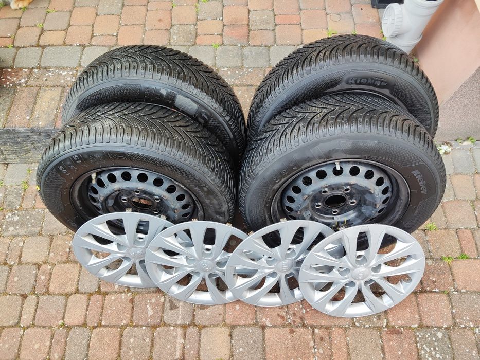 Komplet kół stalowych Kia Ceed plus opony letnie i kołpaki