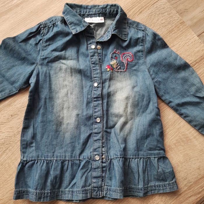 Koszula dzinsowa dla dziewczynki r.98